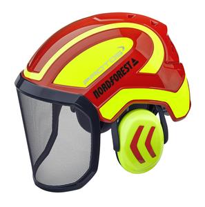 Přilba dřev. Protos Integral Forest červená/žlutá