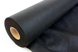 Netkaná textilie černá 50 g, š.9,5 m, role 50 m